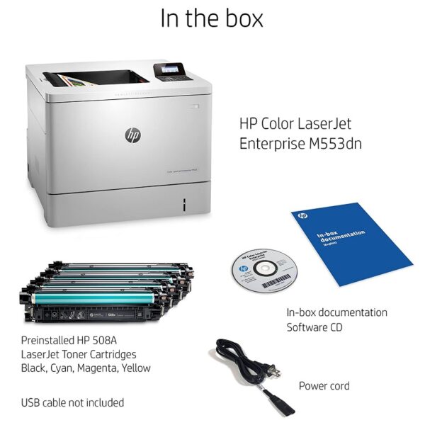 HP Color LaserJet Enterprise M553dn Printer - Image 3
