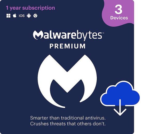 Malwarebytes - Premium (3-Devices) (1 year)