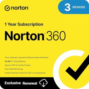 Norton 360, 3 Devices with Auto Renewal